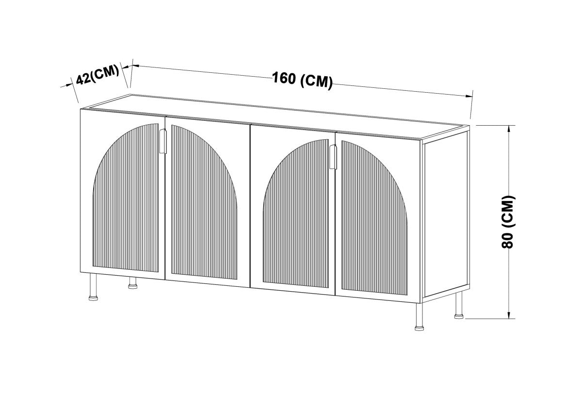 STORAGE CABINET, ESPRESSO