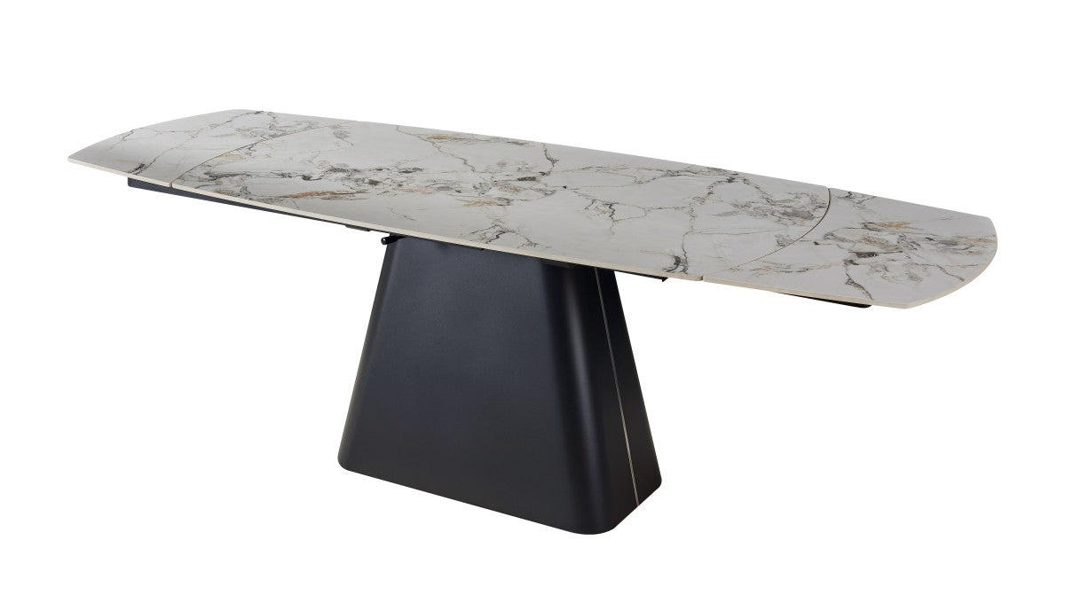 7-DINING SET - BLACK/CREAM