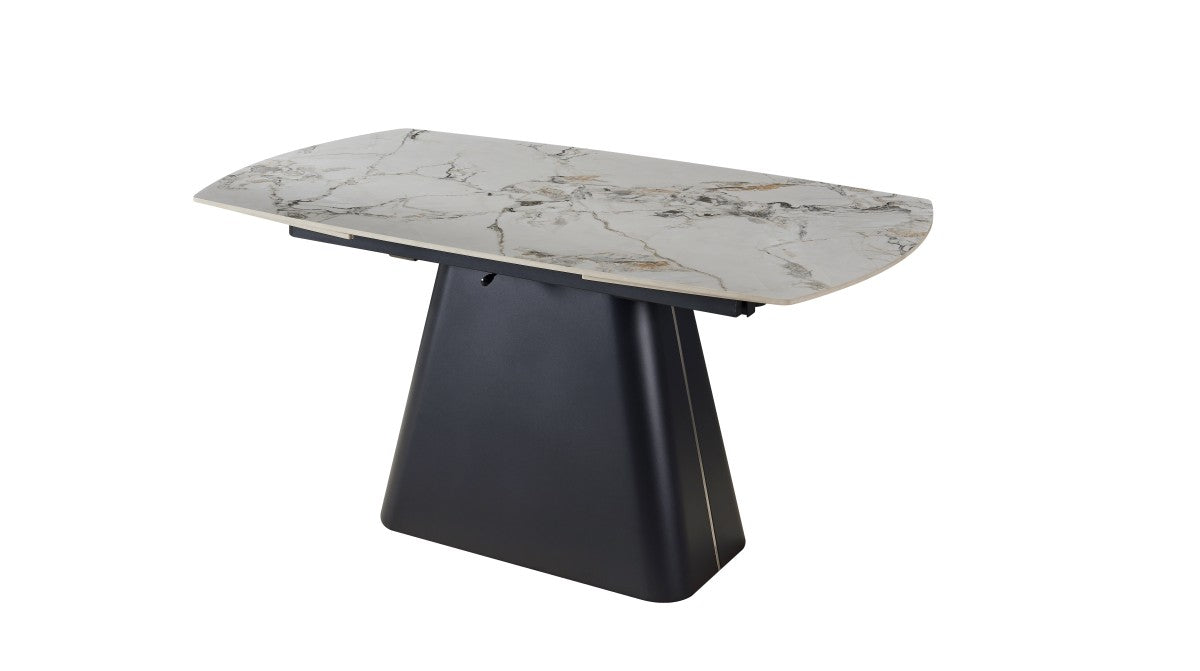 7-DINING SET - BLACK/CREAM
